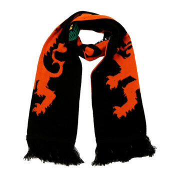 Factory Tassel Football Scarf Custom Logo Thick Knitted Scarf